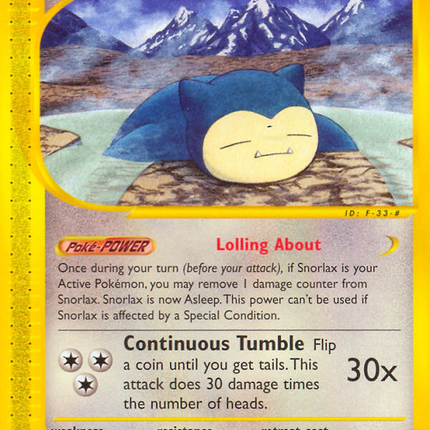 Snorlax (100/144) [Skyridge]