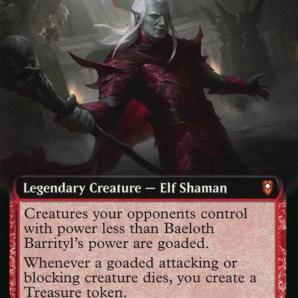 Baeloth Barrityl, Entertainer (Extended Art) [Commander Legends: Battle for Baldur's Gate]