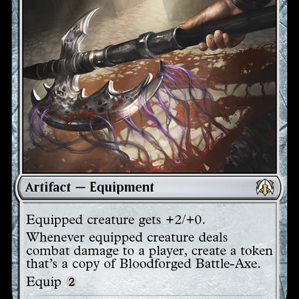 Bloodforged Battle-Axe [March of the Machine Commander]