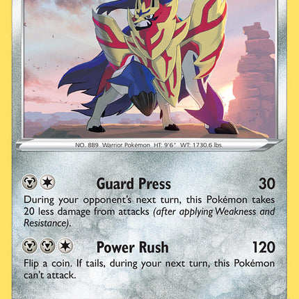 Zamazenta (140/192) (Cracked Ice Holo) (Theme Deck Exclusive) [Sword & Shield: Rebel Clash]