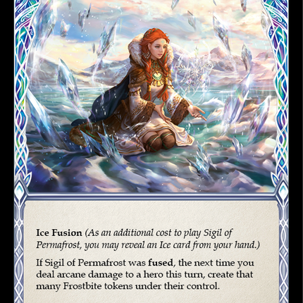 Sigil of Permafrost (Blue) [UPR108] (Uprising)  Rainbow Foil