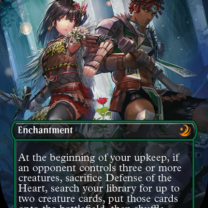 Defense of the Heart (Anime Borderless) (Confetti Foil) [Wilds of Eldraine: Enchanting Tales]