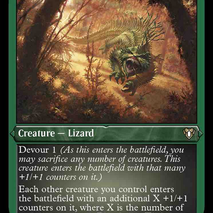 Bloodspore Thrinax (Foil Etched) [Commander Masters]