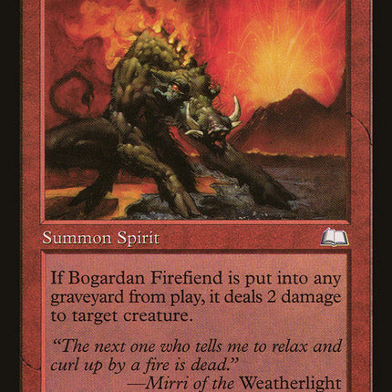 Bogardan Firefiend [Weatherlight]