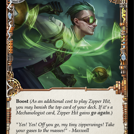 Zipper Hit (Yellow) [ARC030-C] (Arcane Rising)  1st Edition Normal