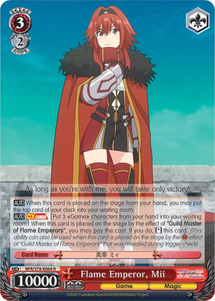 Flame Emperor, Mii (BFR/S78-E064 R) [BOFURI: I Don't Want to Get Hurt, so I'll Max Out My Defense]