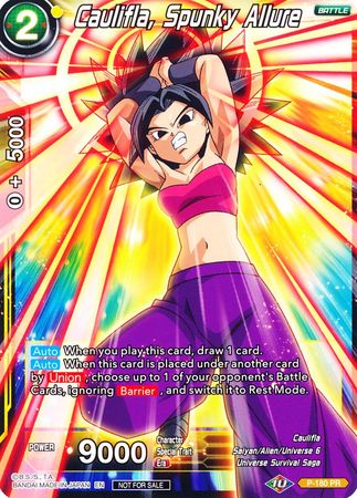 caulifla dragon ball super card game Caulifla, Spunky Allure (P-180) [Promotion Cards] – TokenMTG
