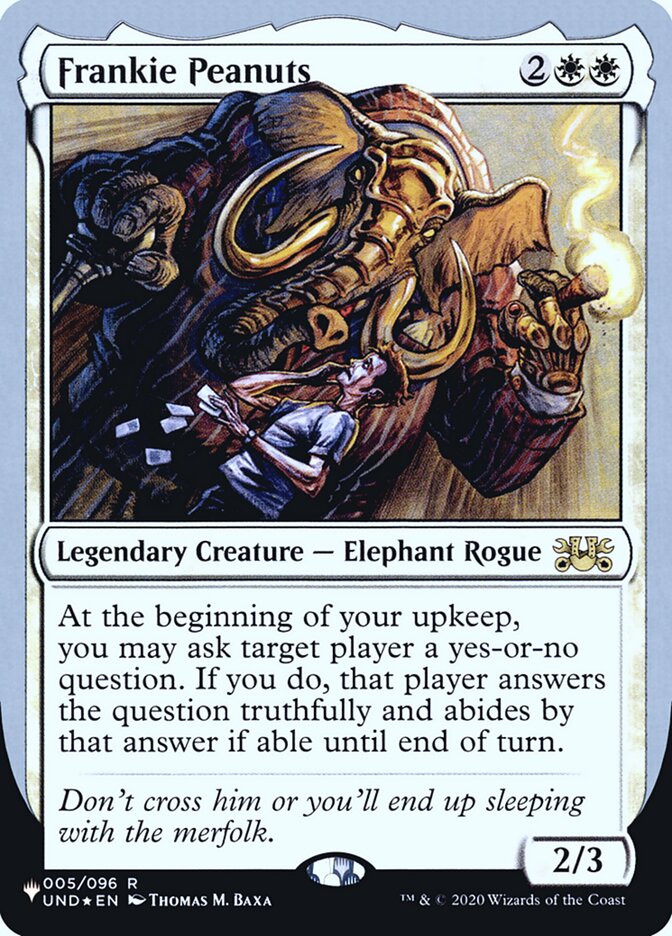 Frankie Peanuts (Unfinity Foil Edition) [The List] – TokenMTG