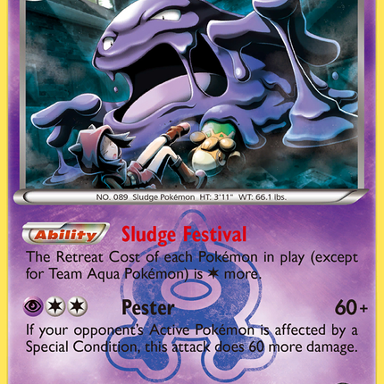 Team Aqua's Muk (8/34) [XY: Double Crisis]