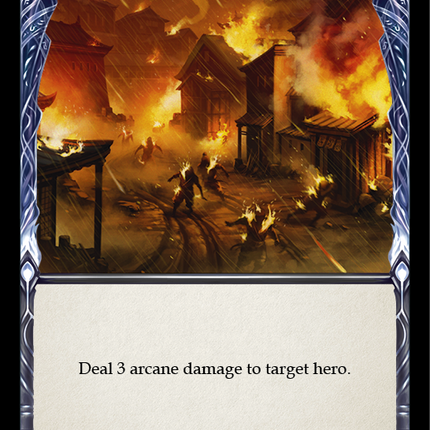 Scalding Rain (Yellow) [ARC142-C] (Arcane Rising)  1st Edition Rainbow Foil