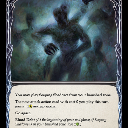 Seeping Shadows (Blue) [U-MON167-RF] (Monarch Unlimited)  Unlimited Rainbow Foil