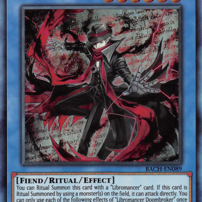 yugioh libromancer cards Libromancer Doombroker [BACH-EN089] Ultra Rare – TokenMTG