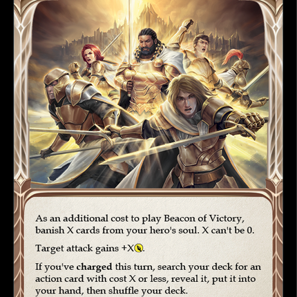 Beacon of Victory [MON033-RF] (Monarch)  1st Edition Rainbow Foil