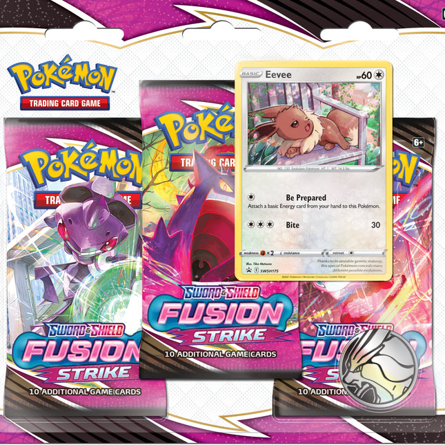 Sword & Shield: Fusion Strike - 3-Pack Blister (Eevee)