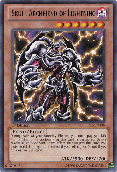 Skull Archfiend of Lightning [BP01-EN006] Rare – TokenMTG