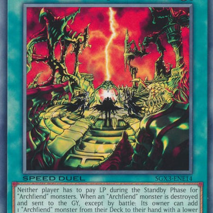 pandemonium yugioh card HISU-EN025 - Prank-Kids - Super Rare 0 Neither player has to pay Life Points during the Standby Phase of Archfiend monsters Yugioh Cards | Pandemonium Rare