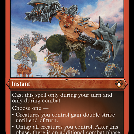 Savage Beating (Foil Etched) [Commander Masters]