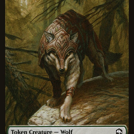 Wolf // Lolth, Spider Queen Emblem Double-Sided Token [Dungeons & Dragons: Adventures in the Forgotten Realms Tokens]
