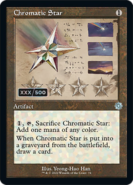 Chromatic Star (Retro Schematic) (Serialized) [The Brothers' War Retro – TokenMTG