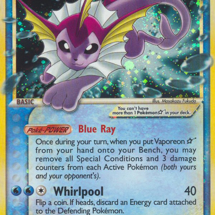 Vaporeon Star (102/108) [EX: Power Keepers]