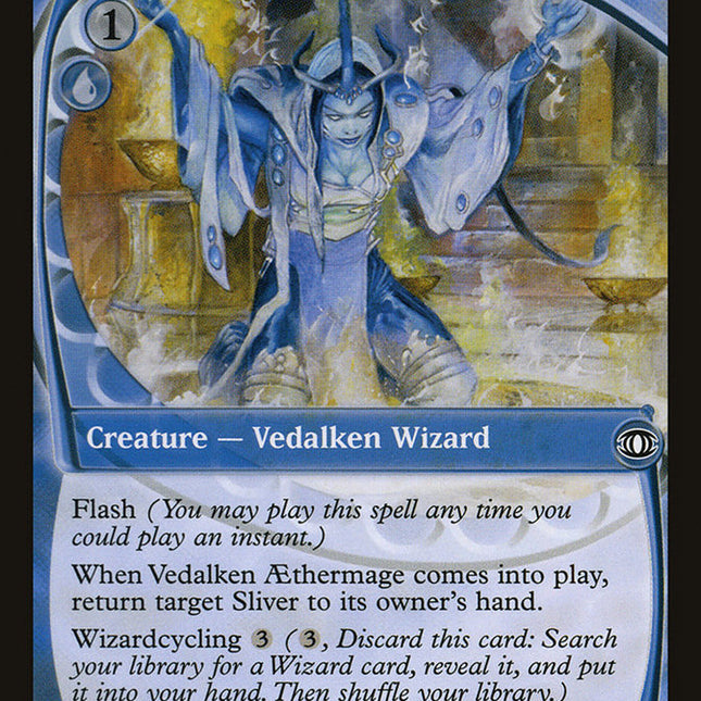 wizardcycling cards mtg Vedalken Aethermage [Future Sight] – TokenMTG