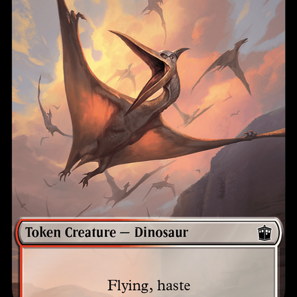 Warrior // Dinosaur Double-Sided Token [Doctor Who Tokens]