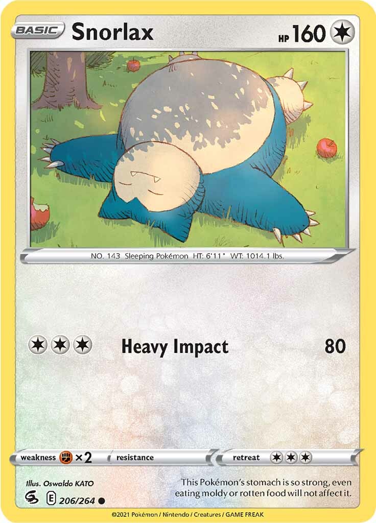 Snorlax (206/264) [Sword & Shield: Fusion Strike] – TokenMTG