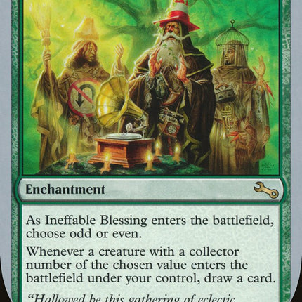 Ineffable Blessing ("choose odd or even") [Unstable]