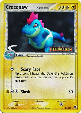 delta species pokemon card's value Croconaw (27/101) (Delta Species) (Stamped) [EX: Dragon Frontiers] –  TokenMTG