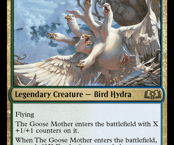 goose cards mtg Magic The Gathering - Wilds of Eldraine Create a Food token Gilded Goose - Magic the