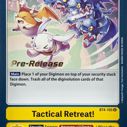 Tactical Retreat! [BT4-105] [Great Legend Pre-Release Promos]