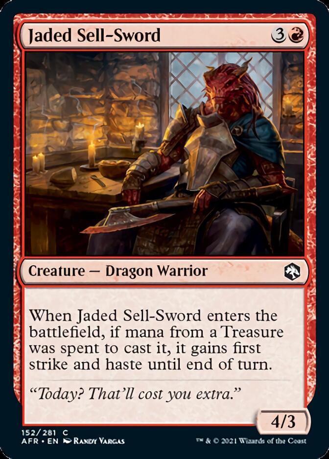 Jaded Sell-Sword [Dungeons & Dragons: Adventures in the Forgotten Real –  TokenMTG