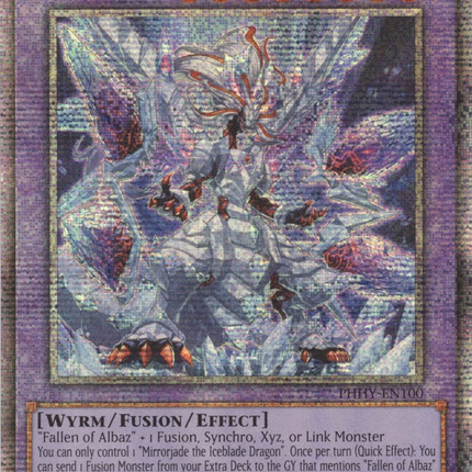 Mirrorjade the Iceblade Dragon [PHHY-EN100] Starlight Rare