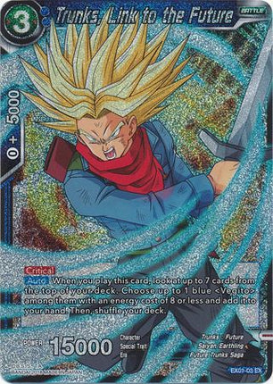 Trunks, Link to the Future (Foil) (EX01-03) [Mighty Heroes]