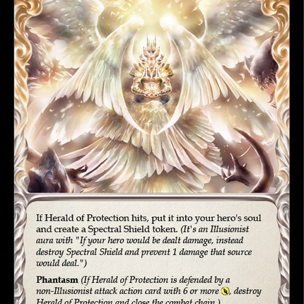 Herald of Protection (Red) [U-MON014-RF] (Monarch Unlimited)  Unlimited Rainbow Foil