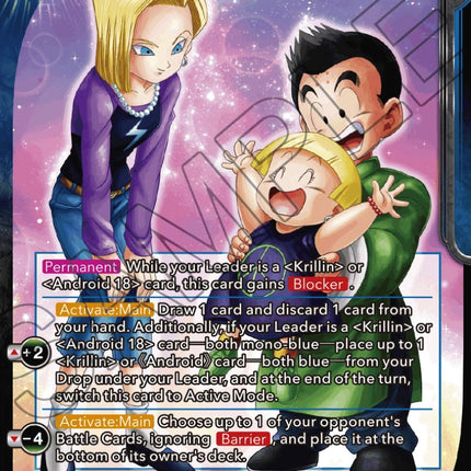 Android 18, Krillin, and Maron, Family United (BT20-030) [Power Absorbed]