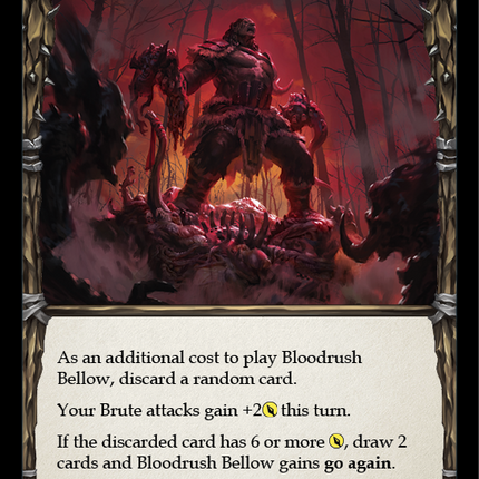 Bloodrush Bellow [U-WTR007] (Welcome to Rathe Unlimited)  Unlimited Rainbow Foil