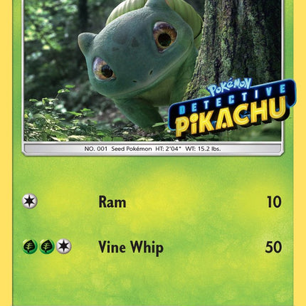 bulbasaur pokemon card detective pikachu 2019 Sun & Moon 1 Bulbasaur-holo PSA 9 variation to centering Bulbasaur (SM198) (Detective Pikachu Stamped)