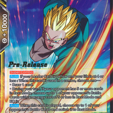 Counterblast Son Gohan (BT10-100) [Rise of the Unison Warrior Prerelease Promos]