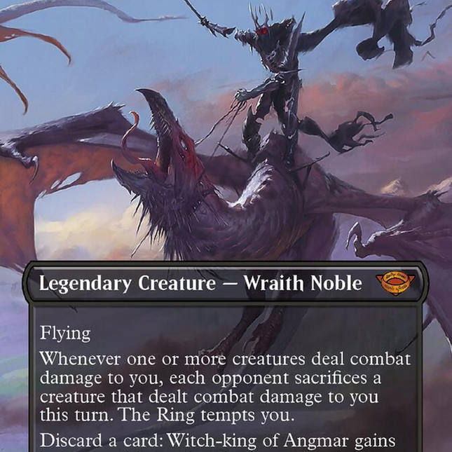 Witch-king of Angmar (Borderless Alternate Art) [The Lord of the Rings –  TokenMTG