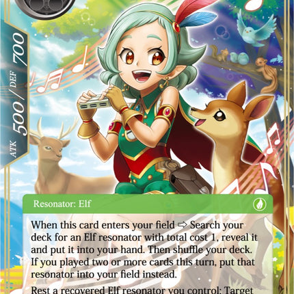 Crea, Musician of Wind (Textured Foil) (CFC-054) [Curse of the Frozen Casket]
