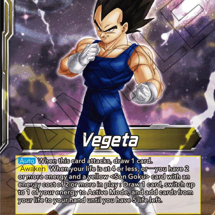 Vegeta // SS Vegeta, Fighting Instincts (Starter Deck Exclusive) (SD22-01) [Power Absorbed]