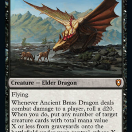 Ancient Brass Dragon [Commander Legends: Battle for Baldur's Gate]