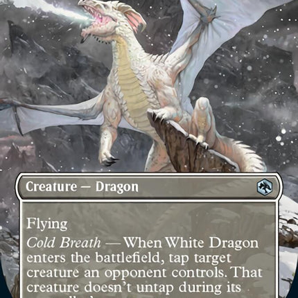 White Dragon (Borderless Alternate Art) [Dungeons & Dragons: Adventure –  TokenMTG