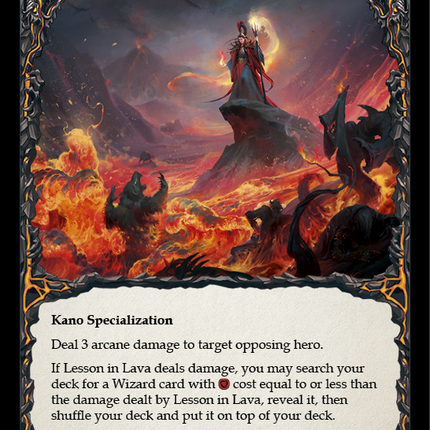 Lesson in Lava [ARC121-S] (Arcane Rising)  1st Edition Rainbow Foil