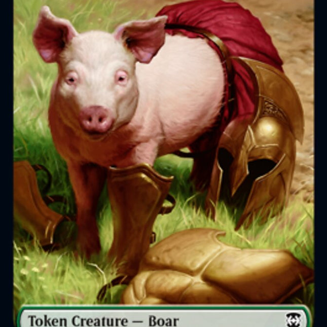 Boar Token [Kaldheim Commander Tokens]