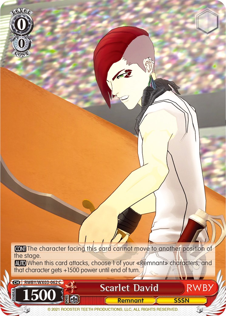 Scarlet David (RWBY/WX03-062 C) [RWBY] – TokenMTG